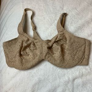 Wacoal 65547 Beige Lace Underwire Bra 38DD
